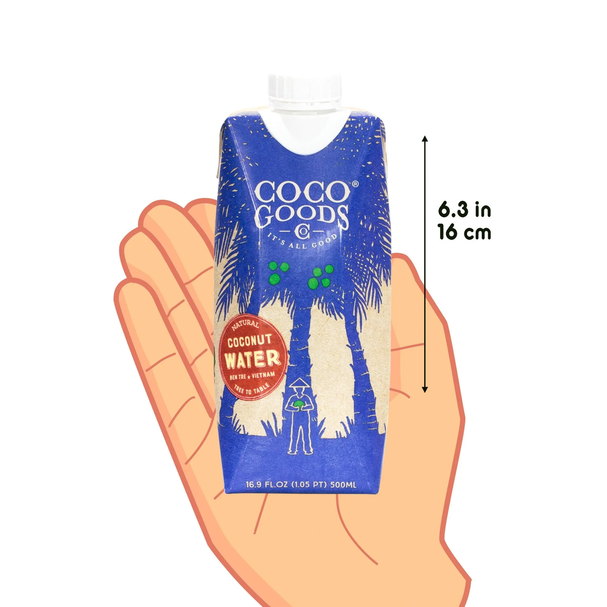 100% Natural Coconut Water 16.9 fl. oz, 12 pack