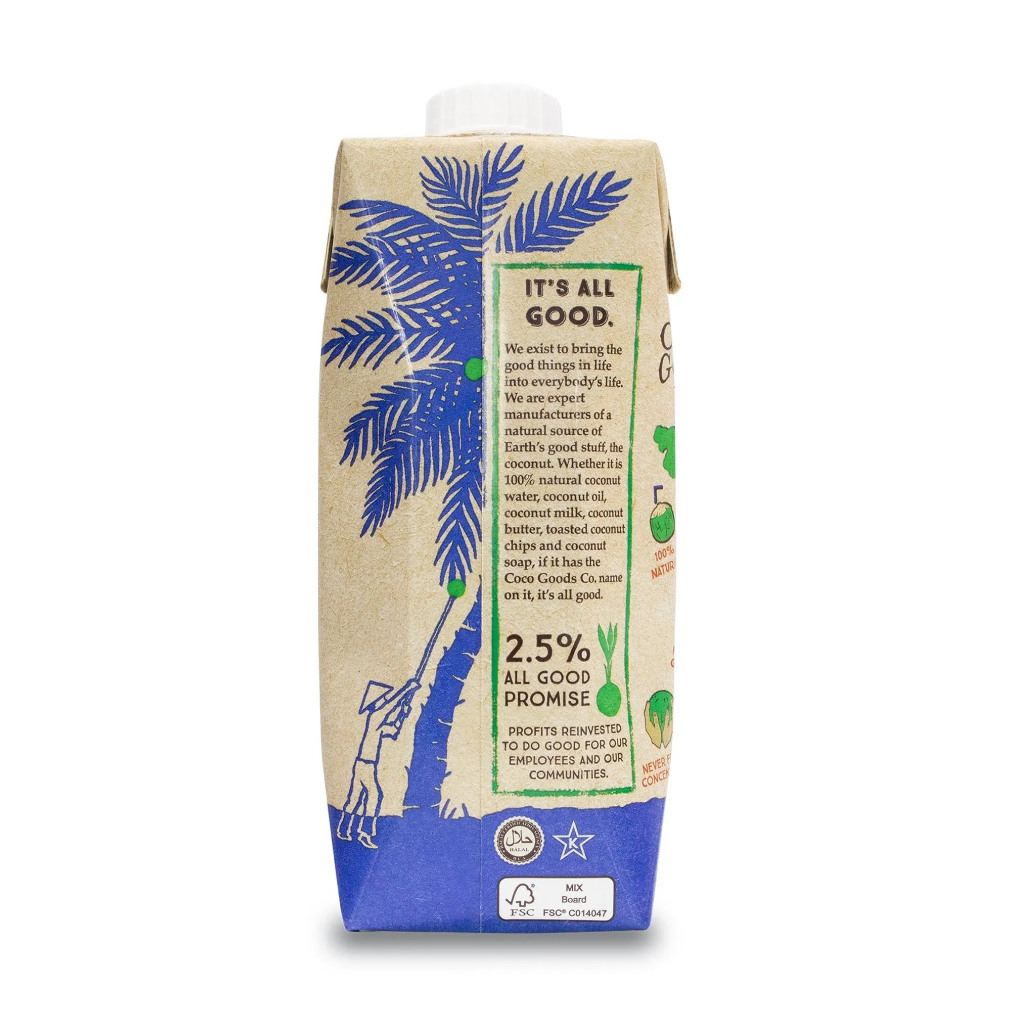 100% Natural Coconut Water 16.9 fl. oz, 12 pack