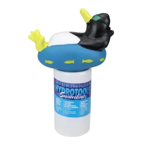 13-inches Blue and White Cool Penguin Swimming Pool Dispenser 13"