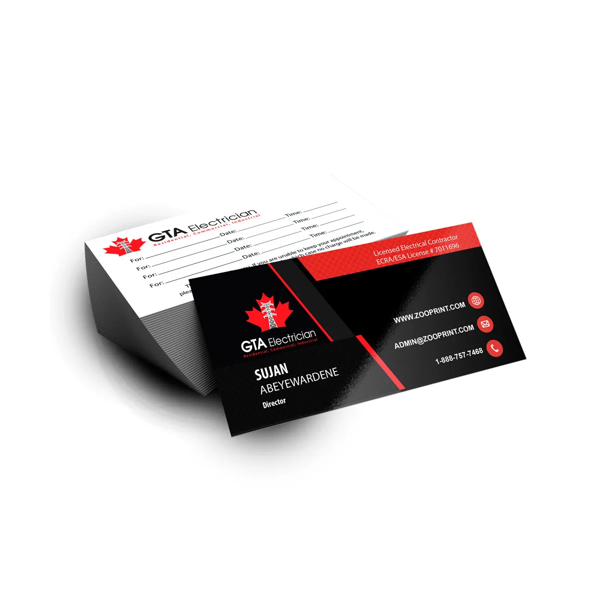 14pt   UV - Business Cards