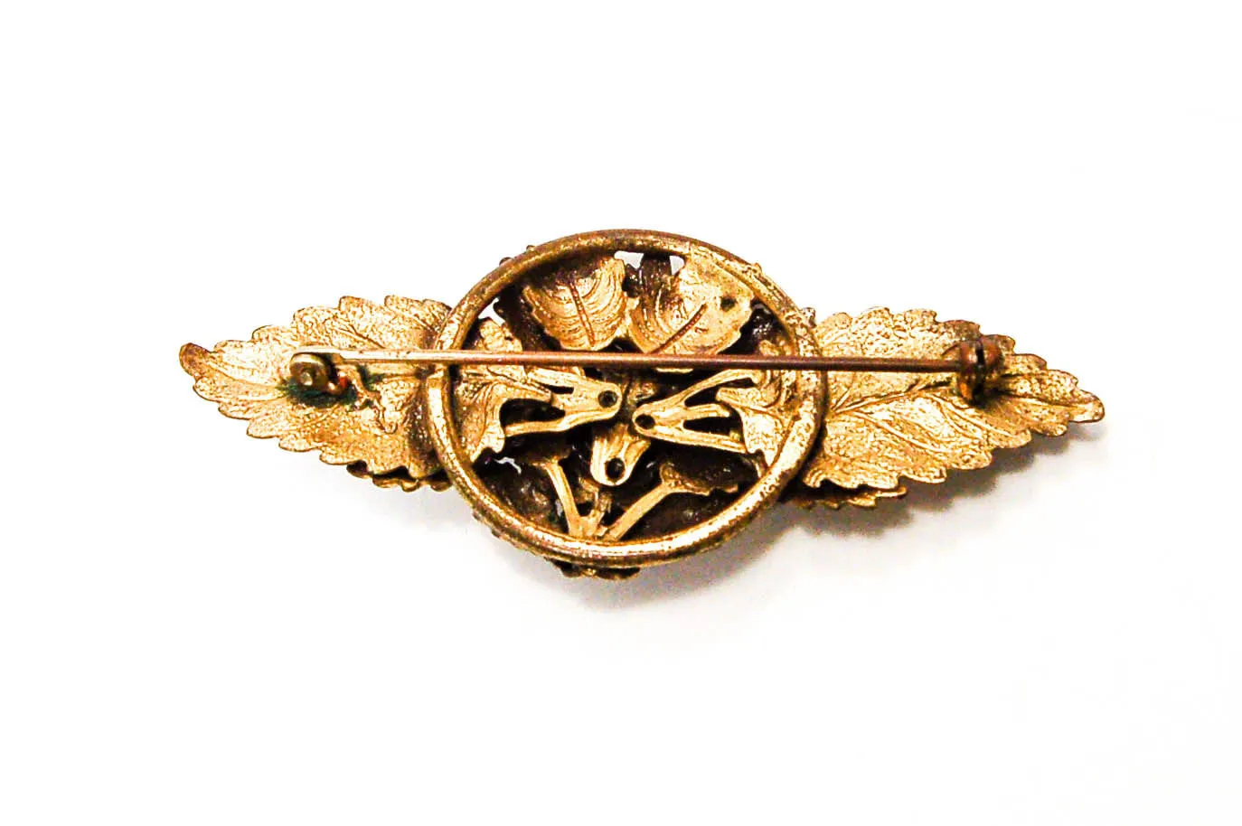 1930's Art Nouveau Leaf Brooch
