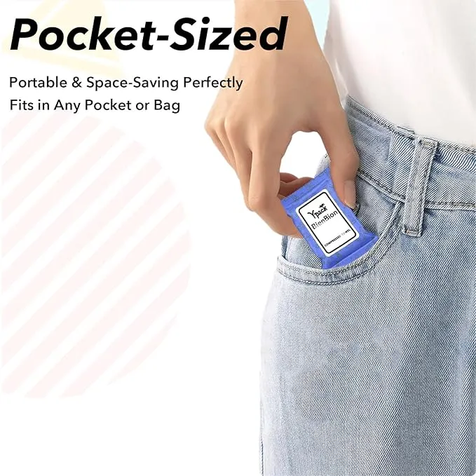 24 PCS Portable Compressed Towels Tablets,Disposable Face Towel,Disposable Towel Thicker Style Coin Tissue,Disposable Washcloths for Travel,Hiking,Camping,Home,Outdoor Activities,Beauty Salon (24)