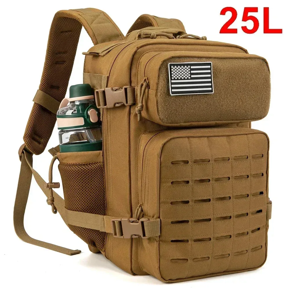 25L/45L Tactical Backpack for Men and Women Outdoor Bag for Fitness GYM Hiking Survival Rucksack