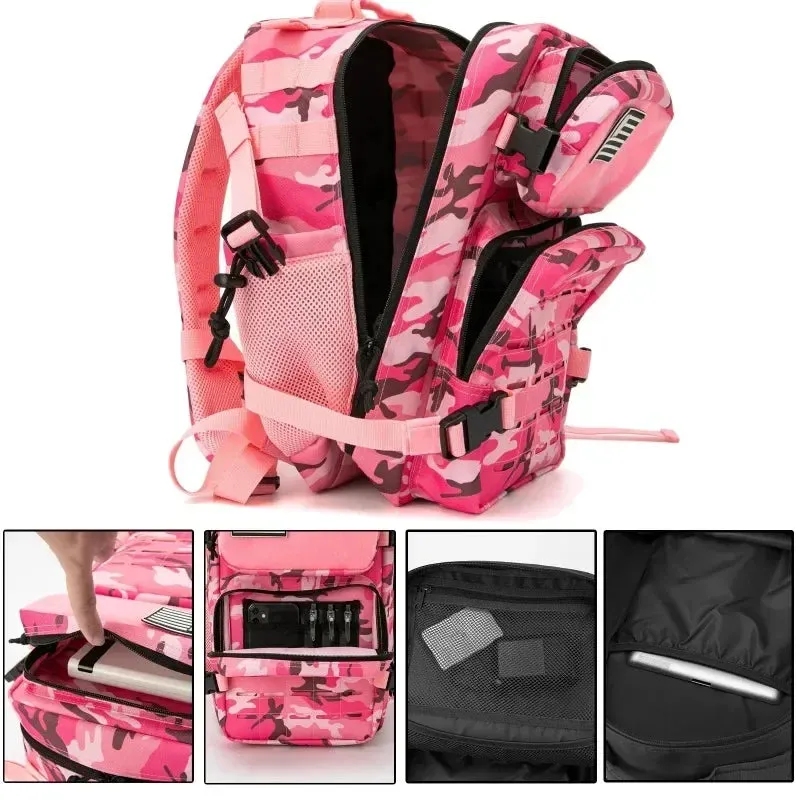25L/45L Tactical Backpack for Men and Women Outdoor Bag for Fitness GYM Hiking Survival Rucksack