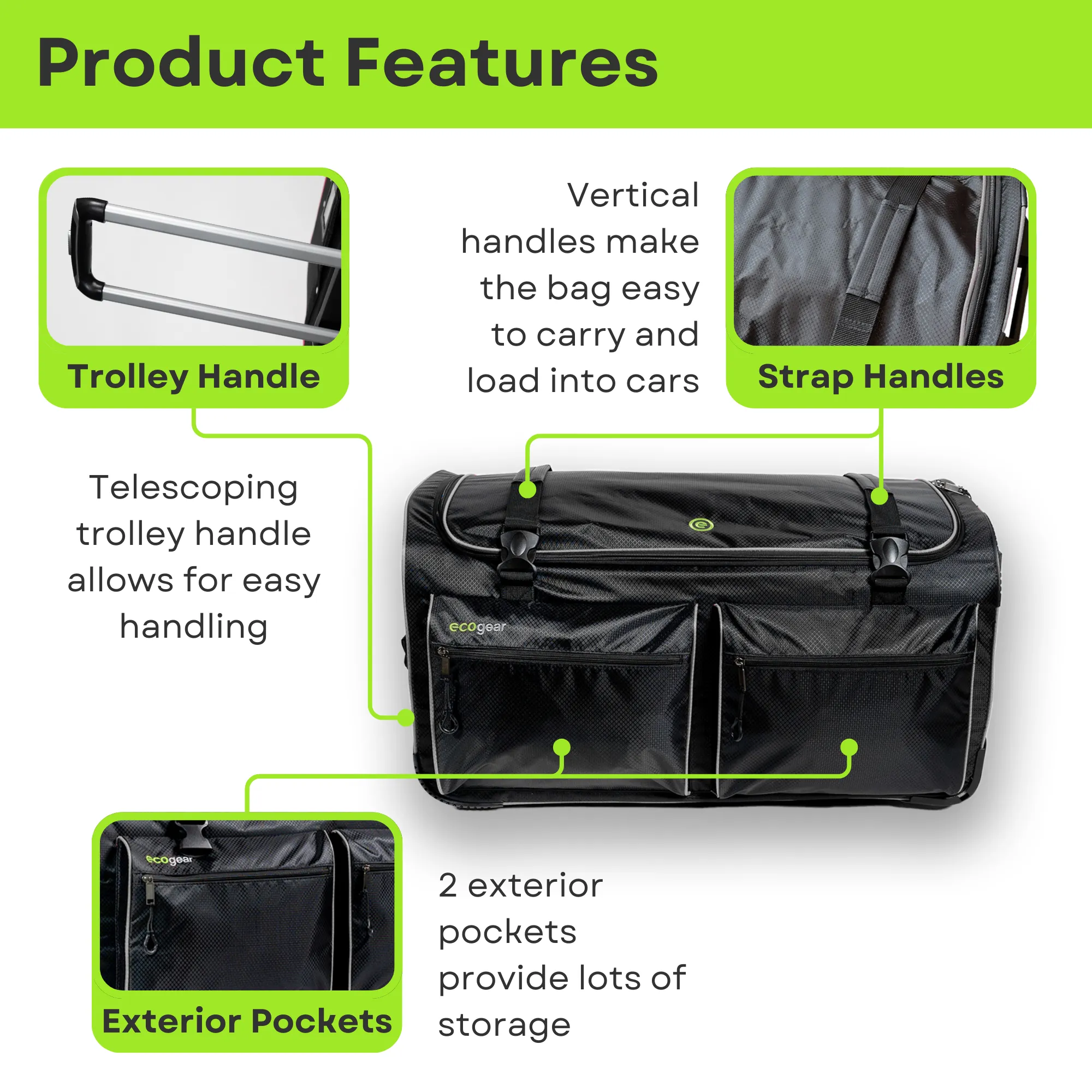 28in Wheeled Duffel with Garment Rack