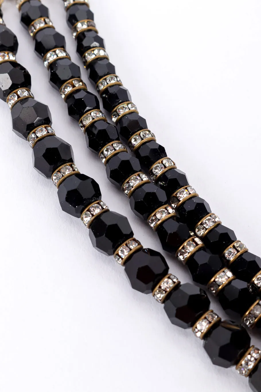 3-Strand Beaded Flower Necklace