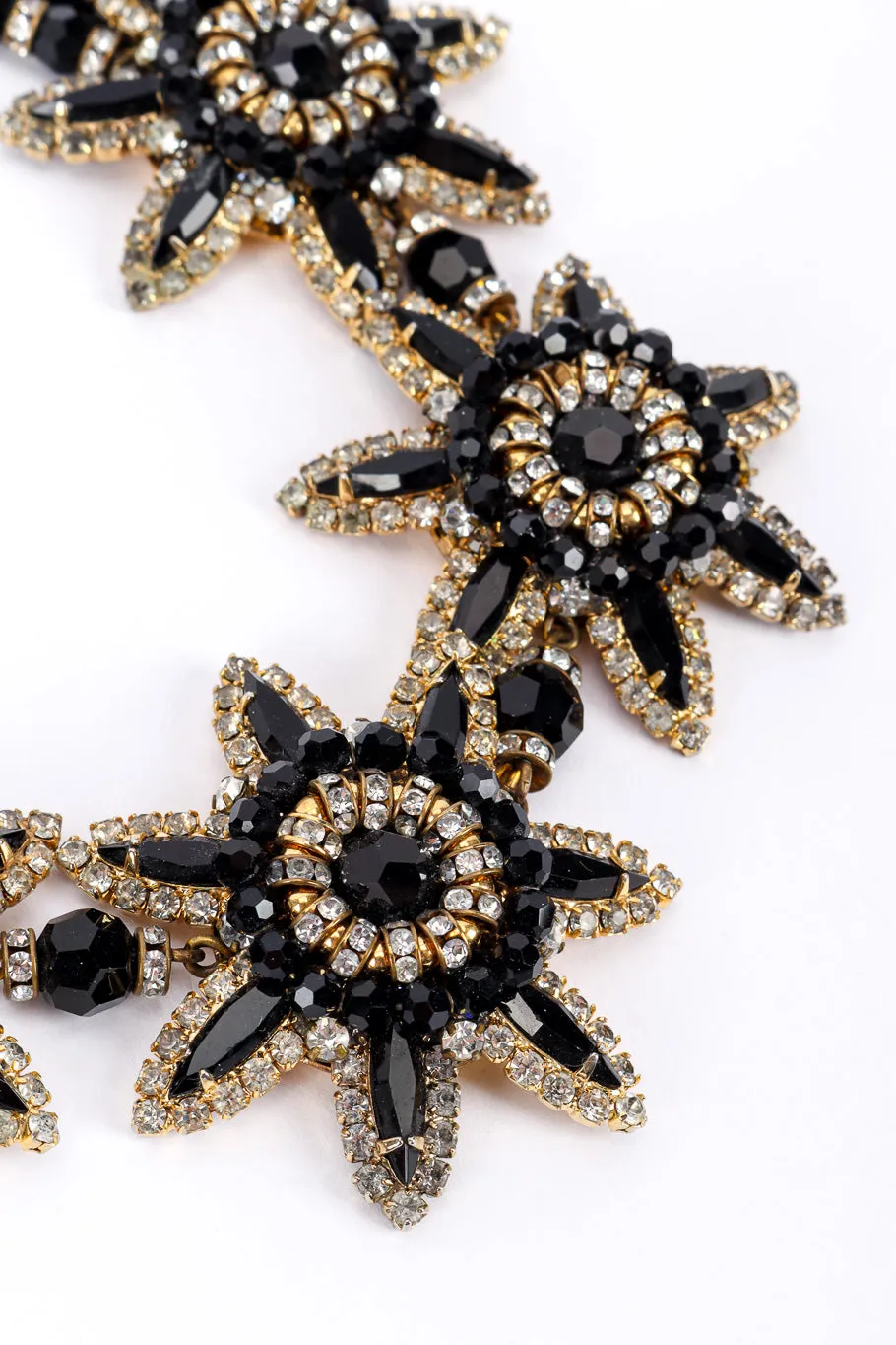 3-Strand Beaded Flower Necklace