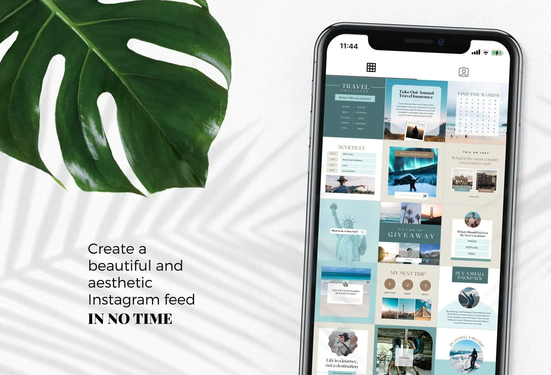 30 Travel Instagram Post Canva Templates