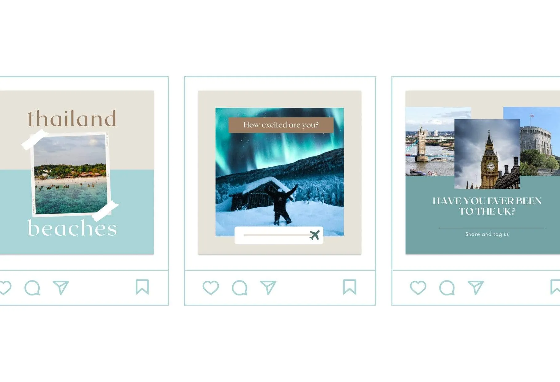 30 Travel Instagram Post Canva Templates