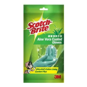 3M Aloe Vera Coated Household Gloves Large