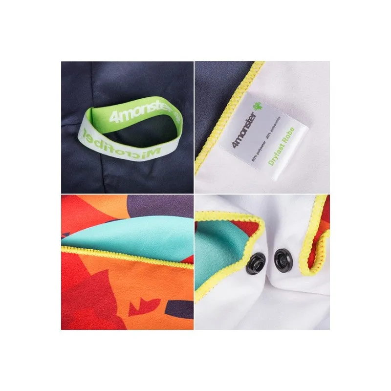 4 Monster - Dry Fast Bathrobe For Swimming & Travel ( 87X107CM )