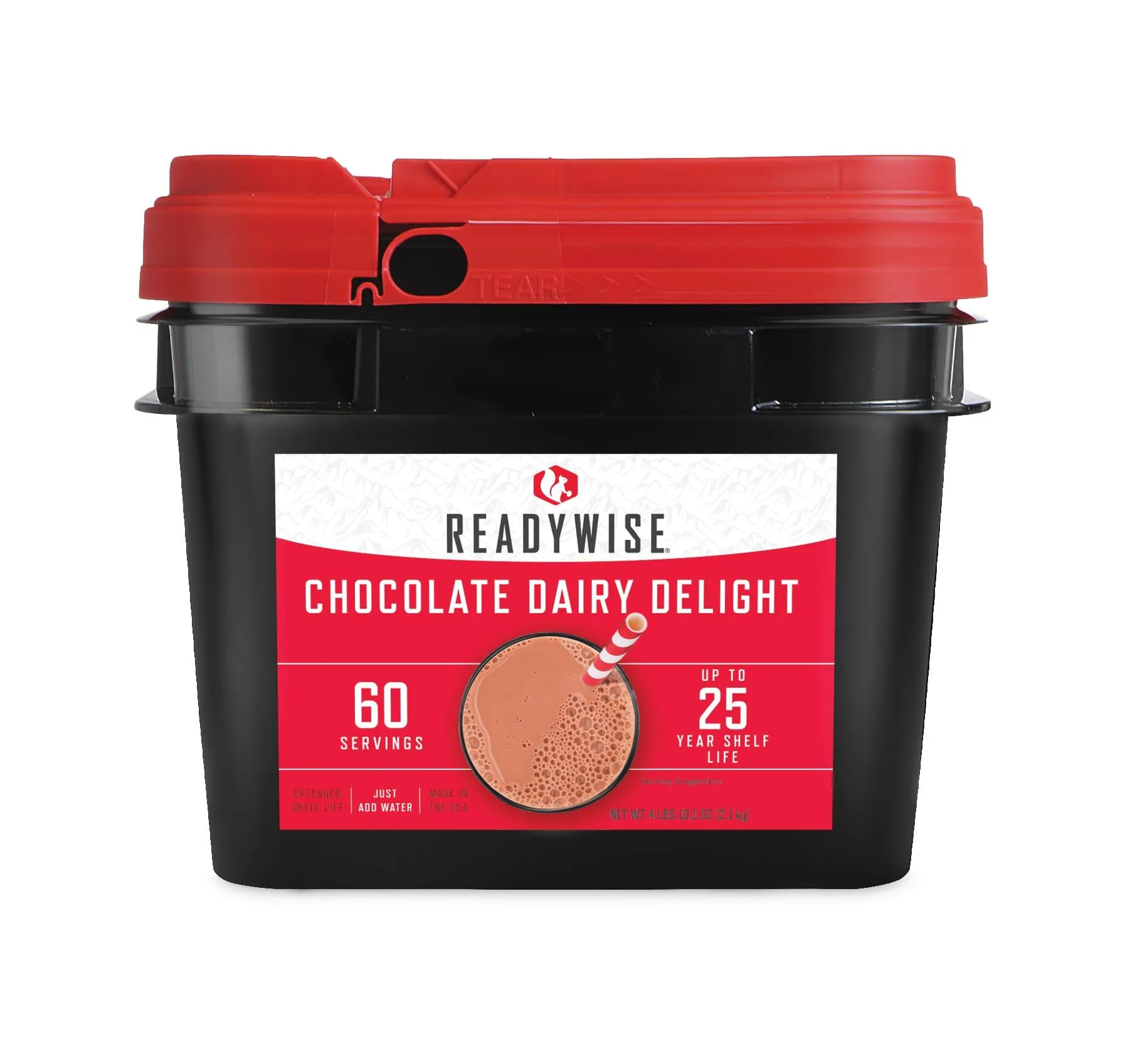 60 Servings Chocolate Milk Bucket