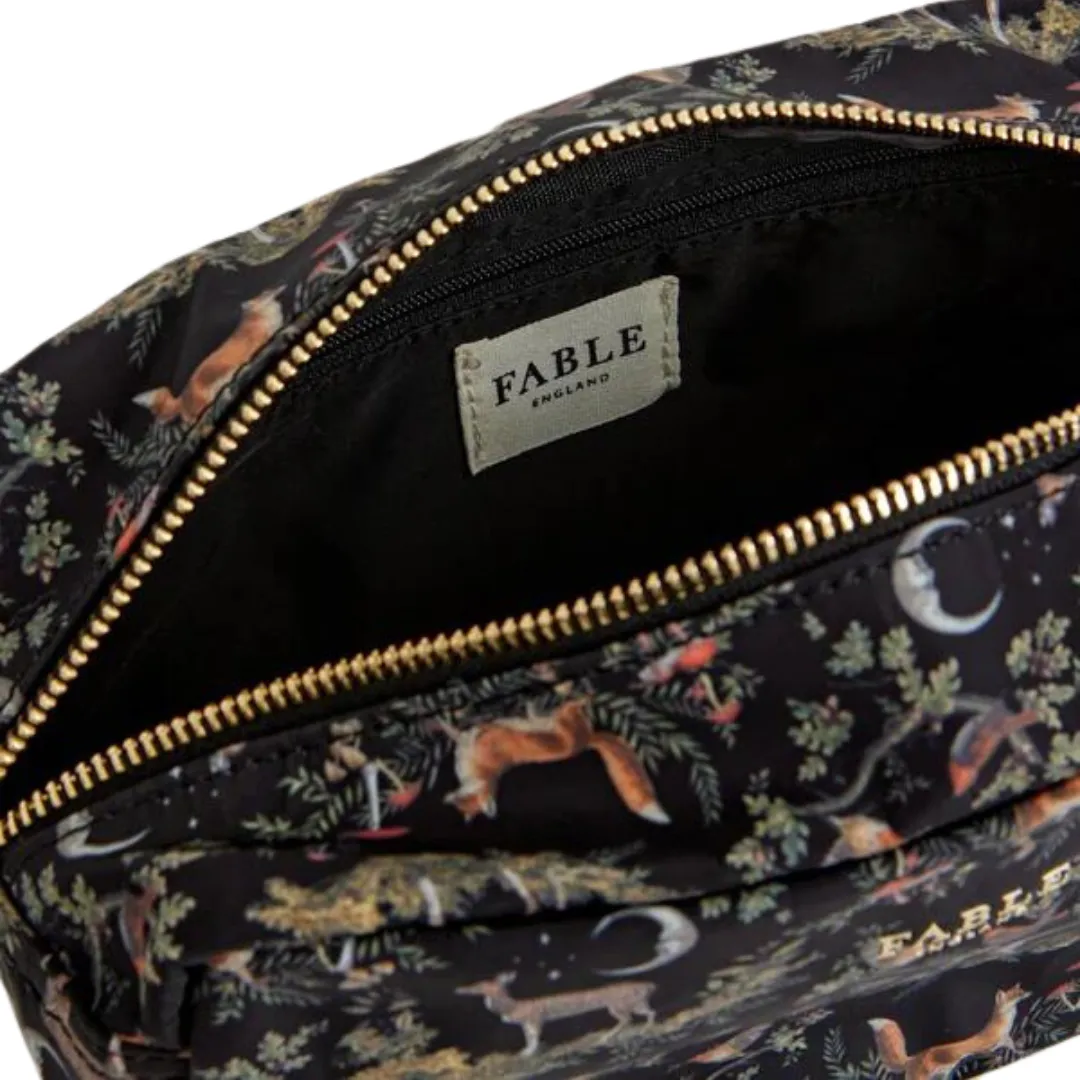 A Night's Tale Woodland Black Cosmetic Pouch