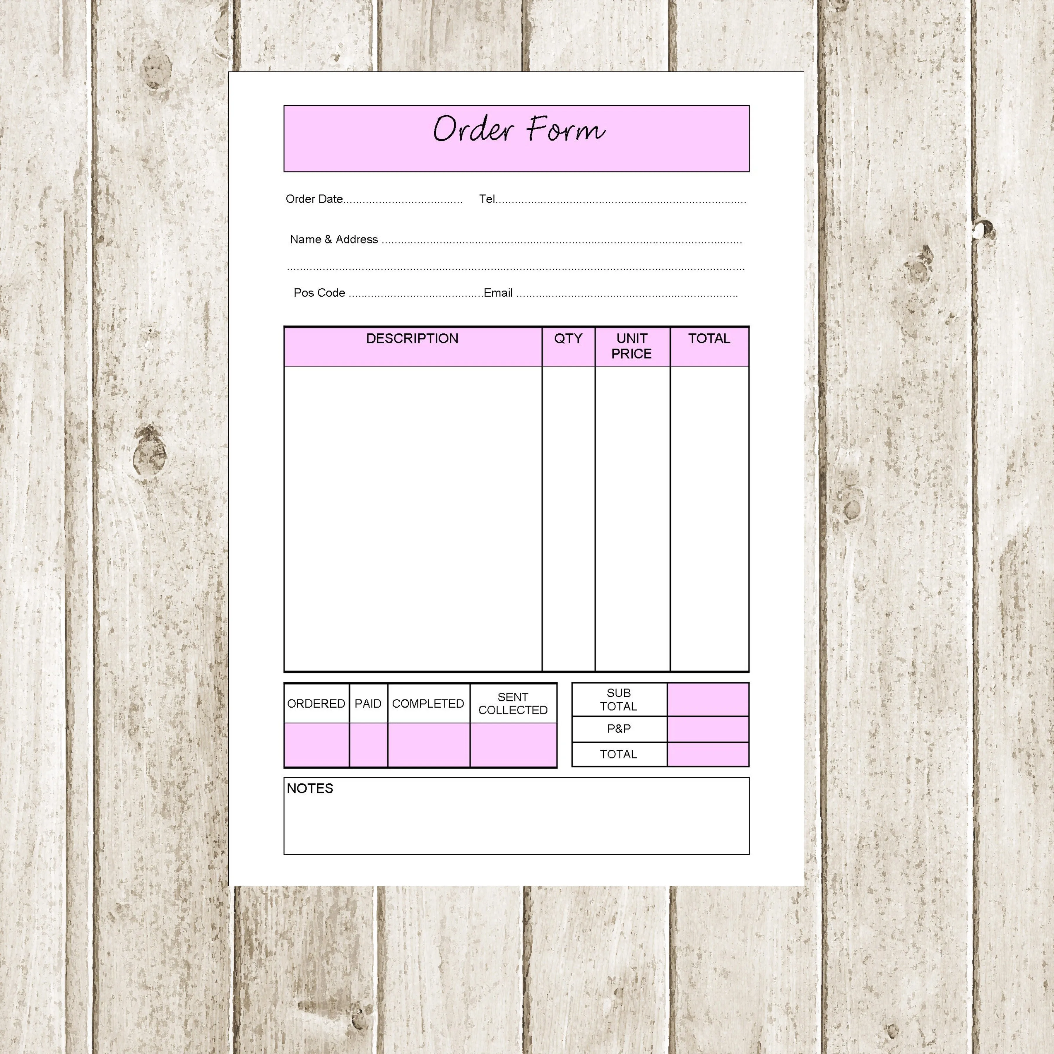 ACCOUNTS & ORDER BUNDLE - A4 SPIRAL BOUND WITH 60 PAGES EACH!
