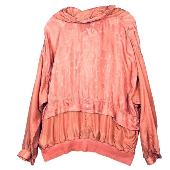 ADIDAS Stella McCartney Running Pull Over Jacket Large Ash Pink Tennis Gorpcore