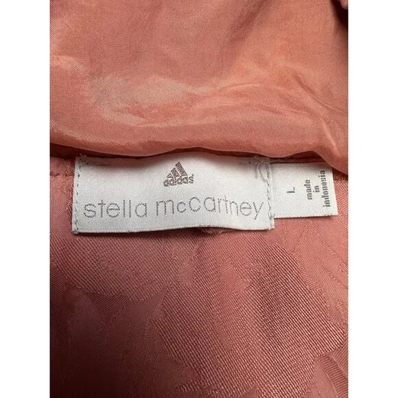 ADIDAS Stella McCartney Running Pull Over Jacket Large Ash Pink Tennis Gorpcore