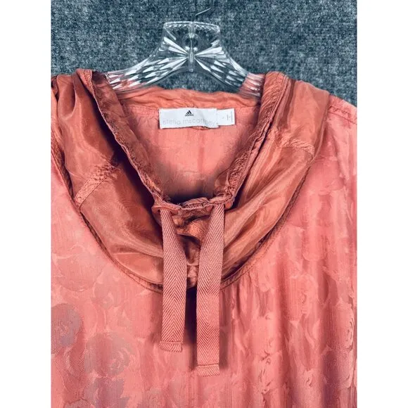 ADIDAS Stella McCartney Running Pull Over Jacket Large Ash Pink Tennis Gorpcore