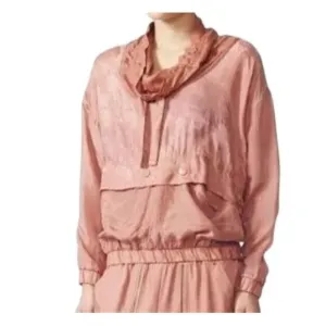 ADIDAS Stella McCartney Running Pull Over Jacket Large Ash Pink Tennis Gorpcore