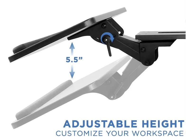 Adjustable Swivel Keyboard and Mouse Tray