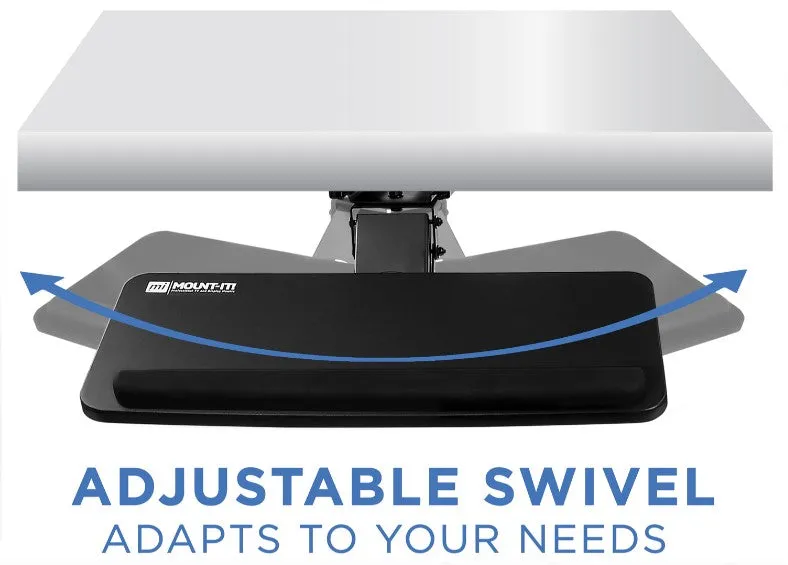 Adjustable Swivel Keyboard and Mouse Tray
