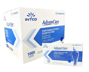 *AdvanCare Medical Nitrile Examination Gloves - (3.5mil) (Blue)
