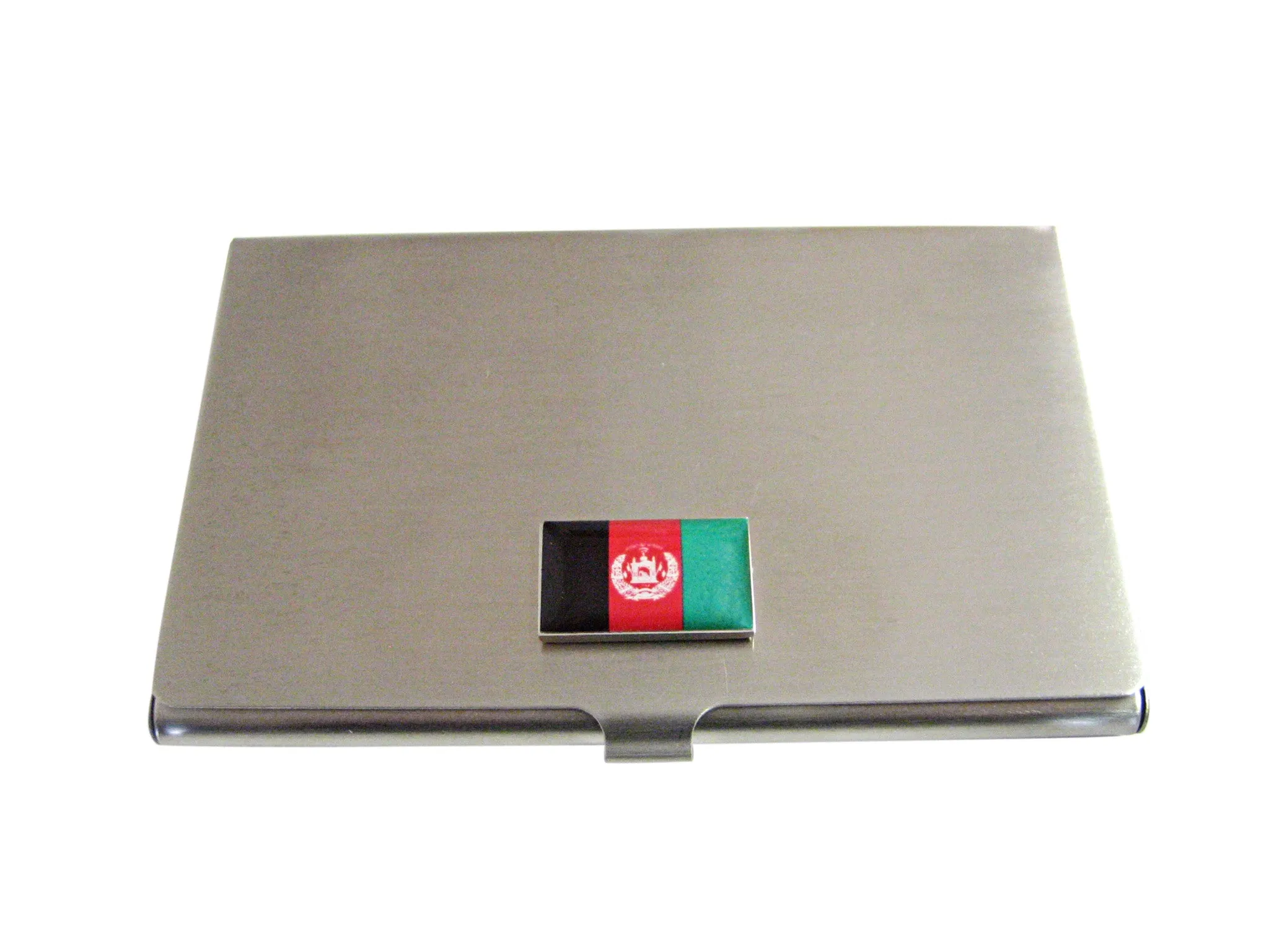 Afghanistan Flag Pendant Business Card Holder