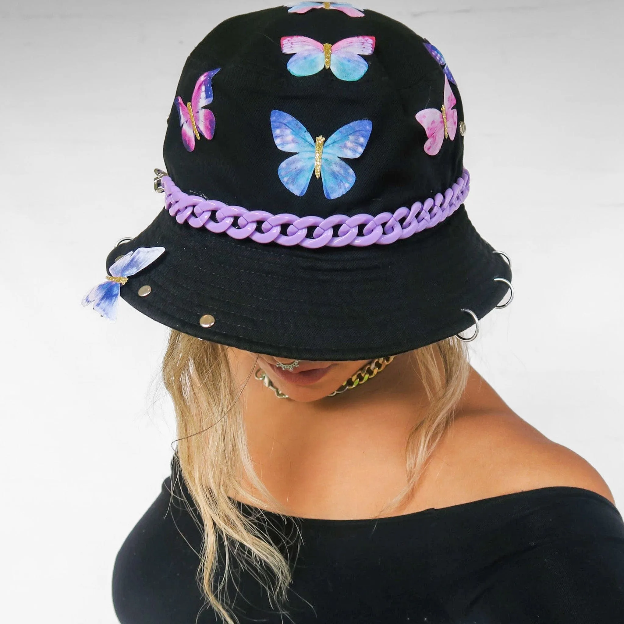 All Purple Everything Butterfly Bucket