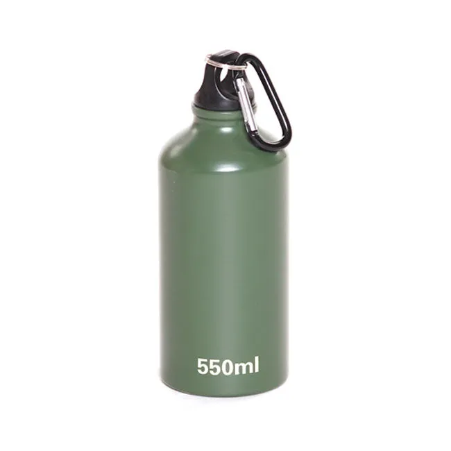Aluminiumsflaske med karabinkrok.