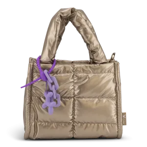 Anytime Small Gold Handbag
