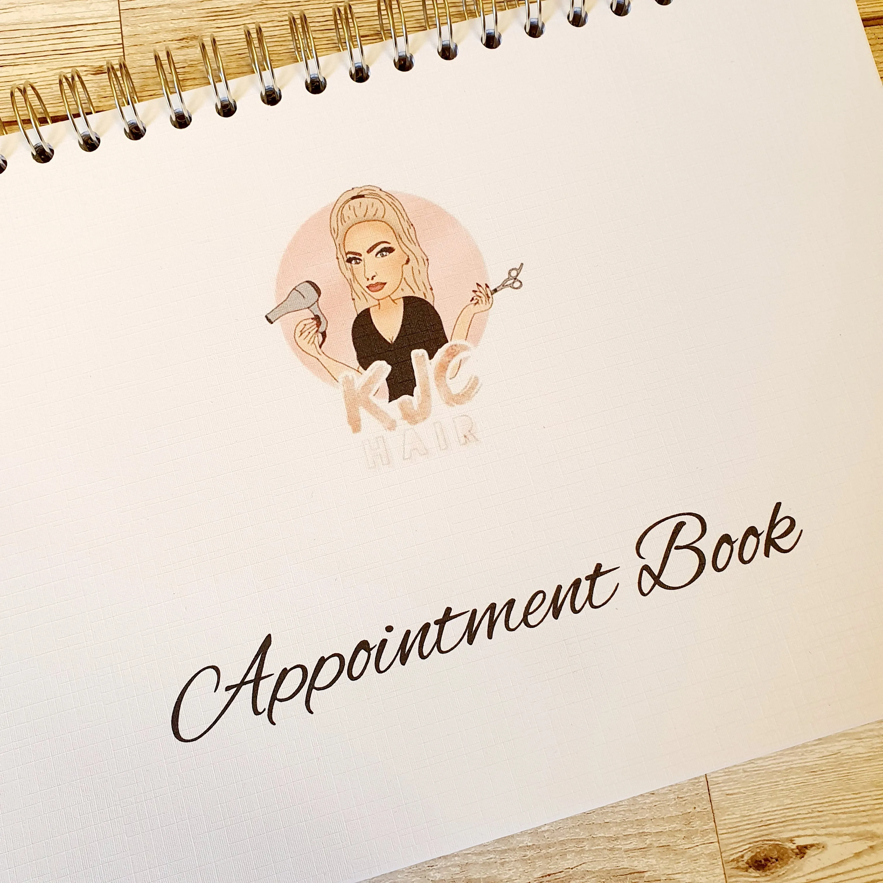 Appointment Book - A4 or A5 Spiral Bound with 60 pages