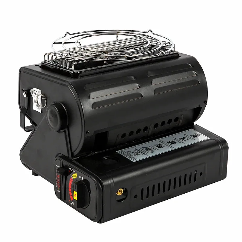 Aragaz portabil si incalzitor MICUL FERMIER, GF-0630, 2 in 1, 1.3 KW negru