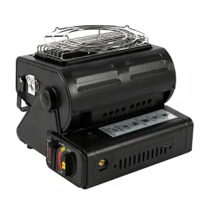 Aragaz portabil si incalzitor MICUL FERMIER, GF-0630, 2 in 1, 1.3 KW negru