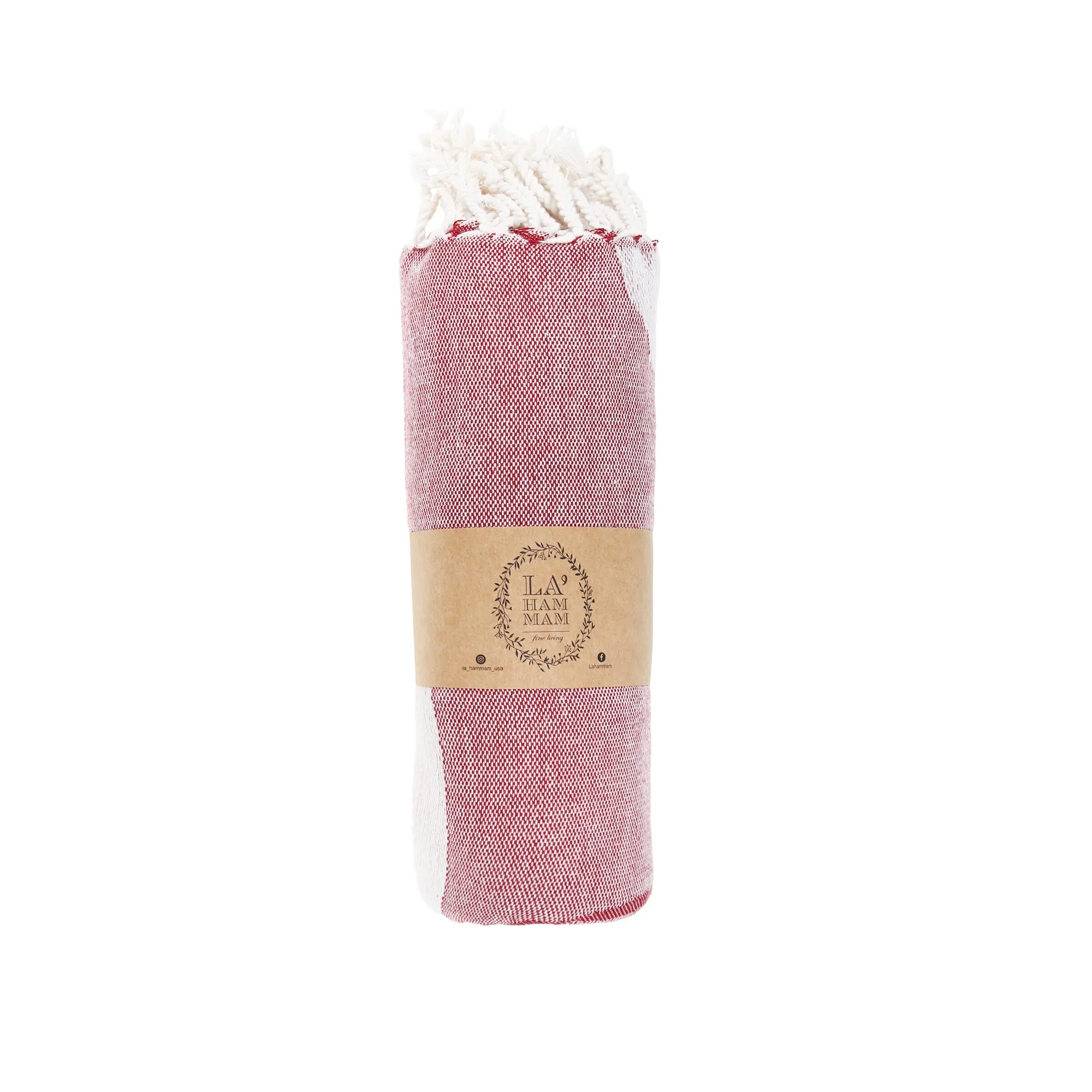 Arizona Sky Beach Towel in Bordeaux by La'Hammam