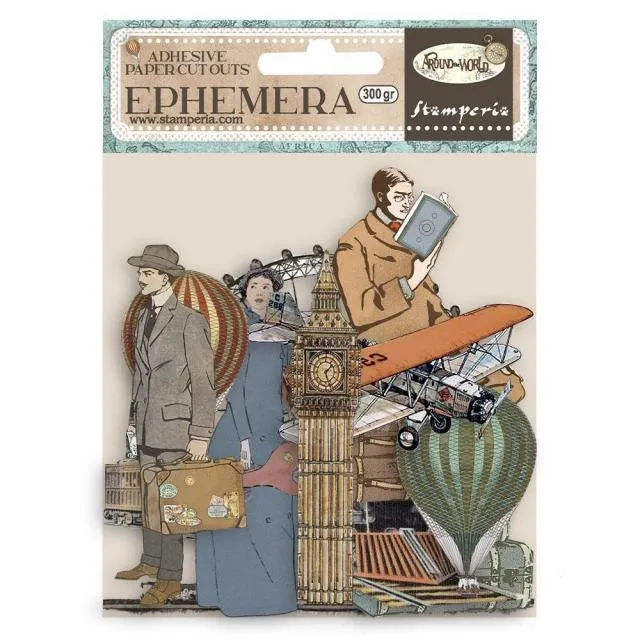 Around the World Adhesive Ephemera DFLCT21