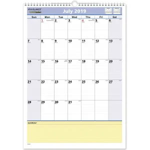 At-A-Glance QuickNotes Academic Monthly Wall Calendar