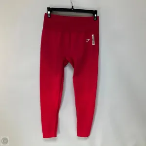 Athletic Leggings By Gym Shark In Pink, Size: M