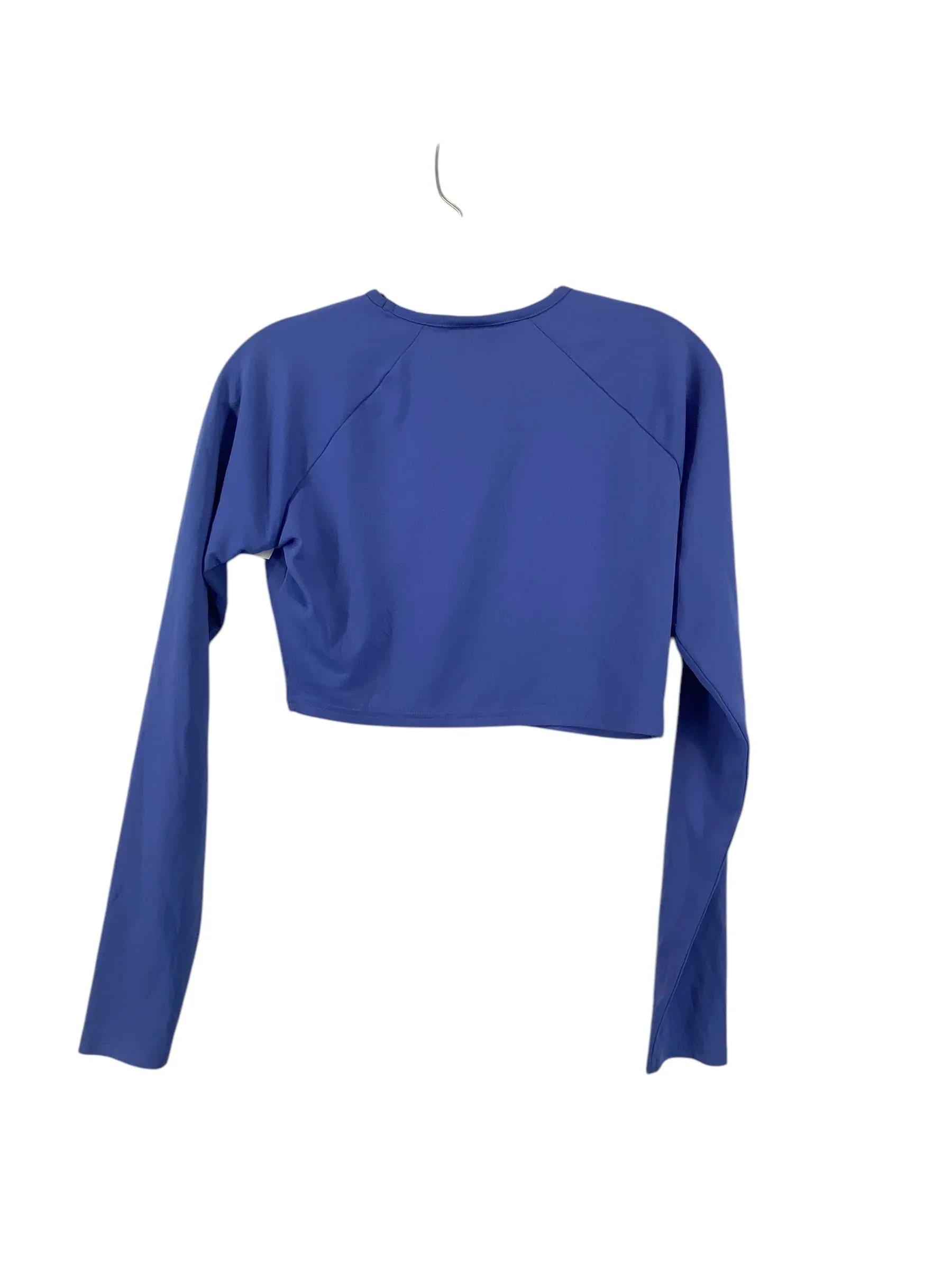 Athletic Top Long Sleeve Crewneck By Gym Shark In Blue, Size: S