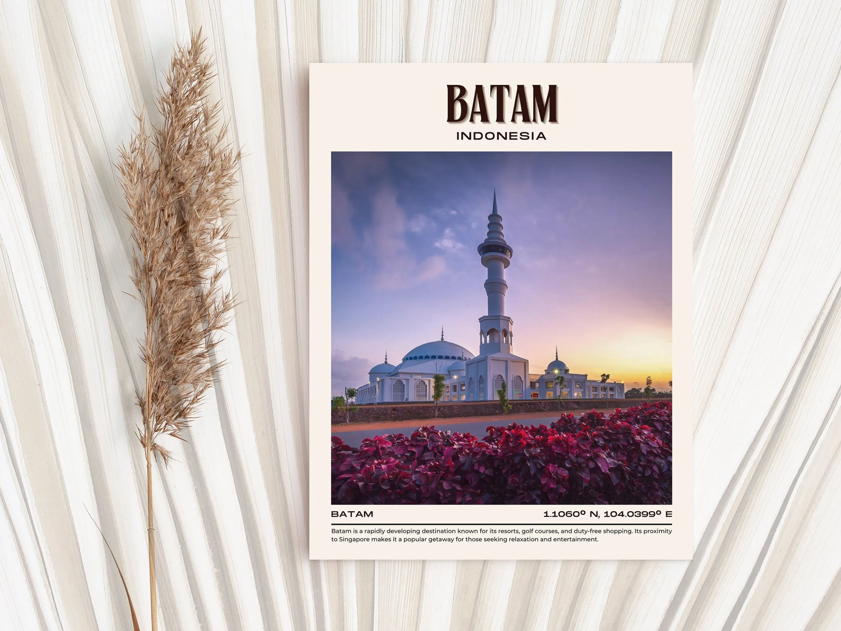 Batam Vintage Wall Art, Indonesia