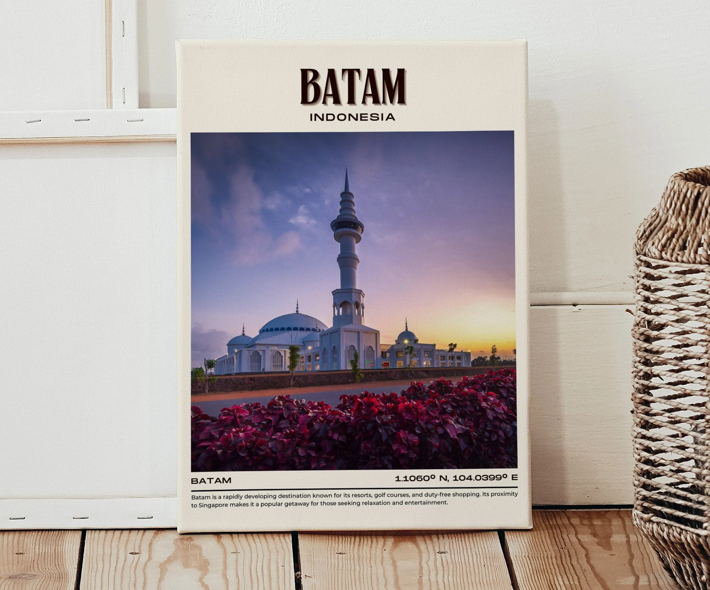 Batam Vintage Wall Art, Indonesia