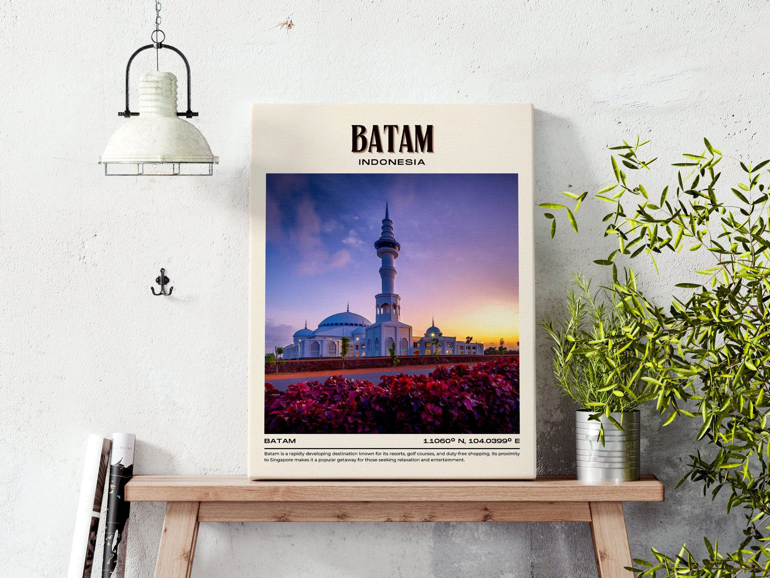 Batam Vintage Wall Art, Indonesia