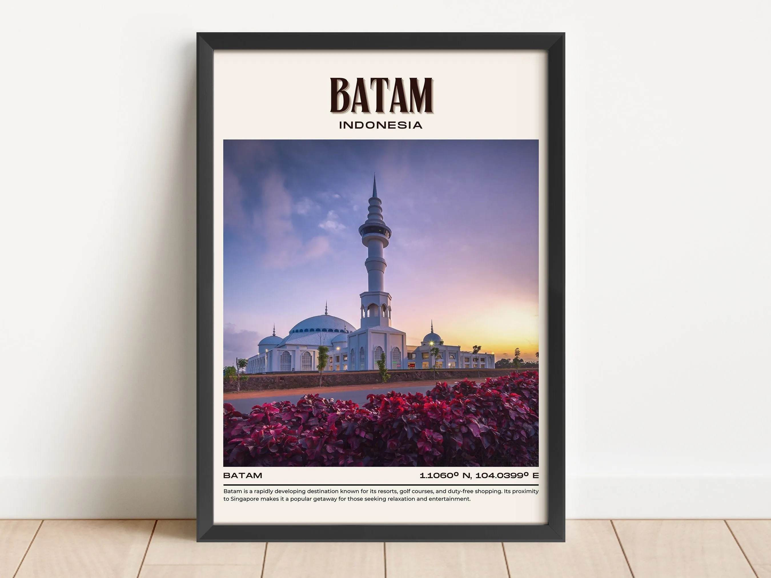 Batam Vintage Wall Art, Indonesia