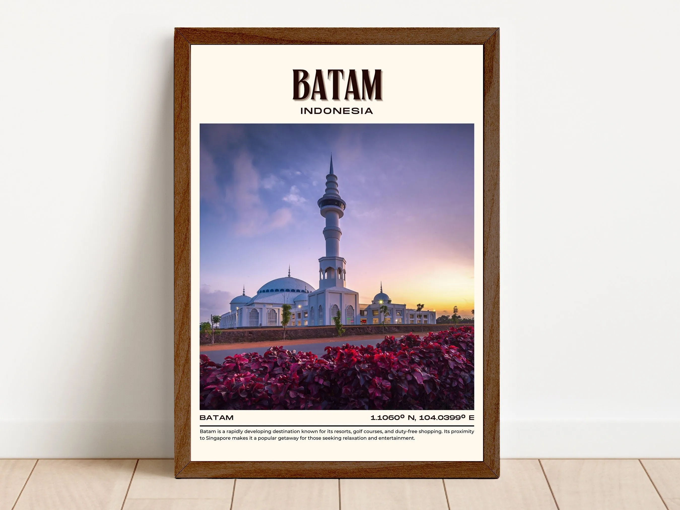 Batam Vintage Wall Art, Indonesia