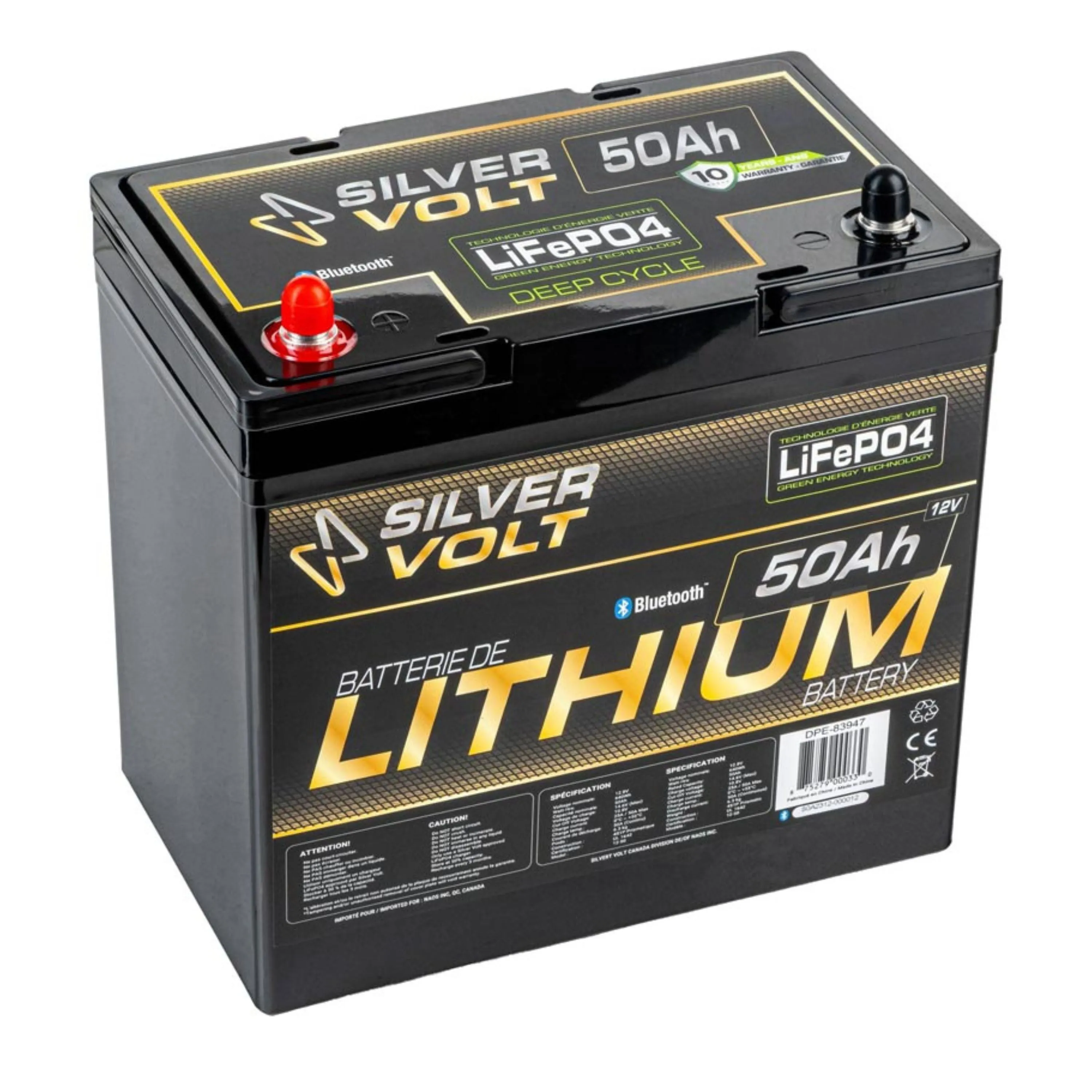 Batterie au lithium rechargeable "LiFePO4" - 50 A