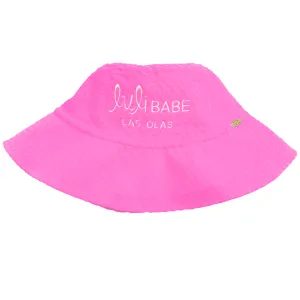 BEACH FUZZ - Luli Fama Embroidered Wide Brim Bucket Hat