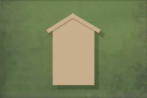 Beach hut - wooden craft cut-out - 3mm MDF