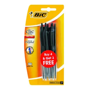 Bic Clic Ballpoint Pen Black 4 3