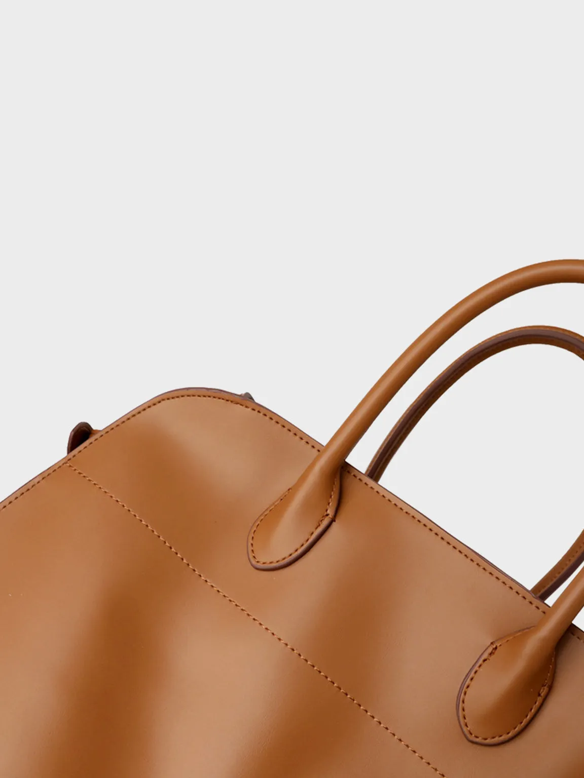 Big Leather Boston bag Top Handle Tote Bag