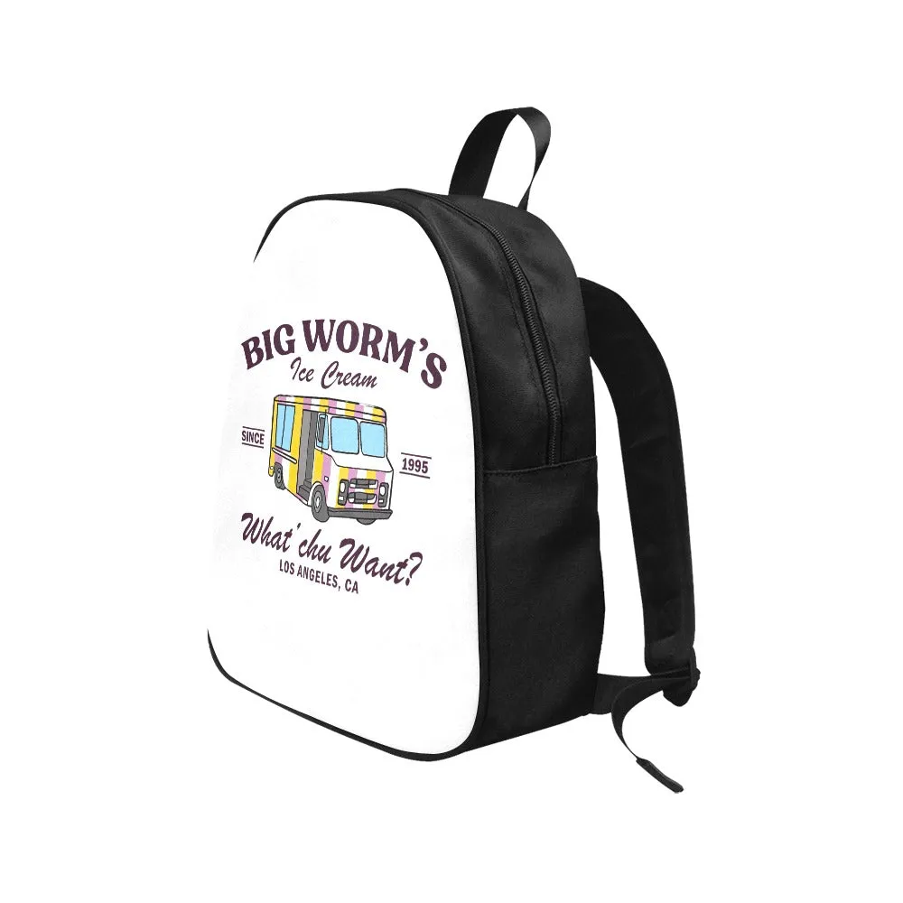 Big Worm's Ice Cream Truck Canvas Backpack
