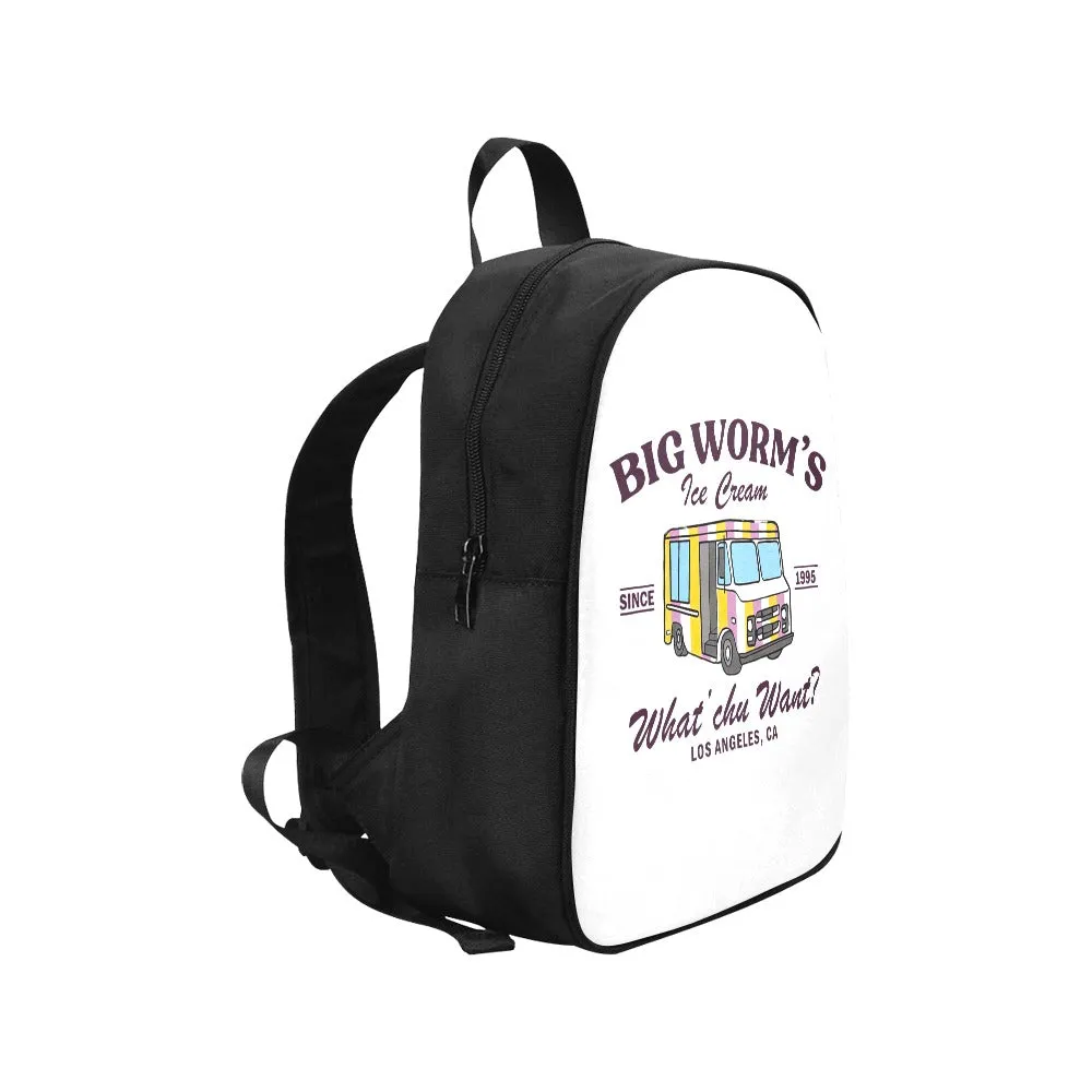 Big Worm's Ice Cream Truck Canvas Backpack