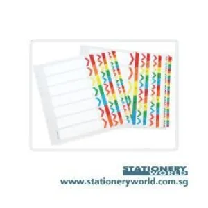 Bindermax Mylar Coating Index Divider MA-104 (1 to 12)